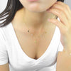 MiniDot Necklace: Golden Cross-Adorn Necklace-La Meno