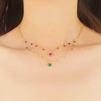 MiniDot Necklace: Heart-Adorn Necklace-La Meno