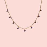 MiniDot Necklace: Lapis Lazuli-Adorn Necklace-La Meno