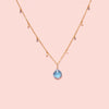 MiniDot Necklace: Ocean Blue-Adorn Necklace-La Meno