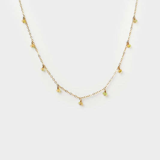 MiniDot Necklace: Opal-Adorn Necklace-La Meno