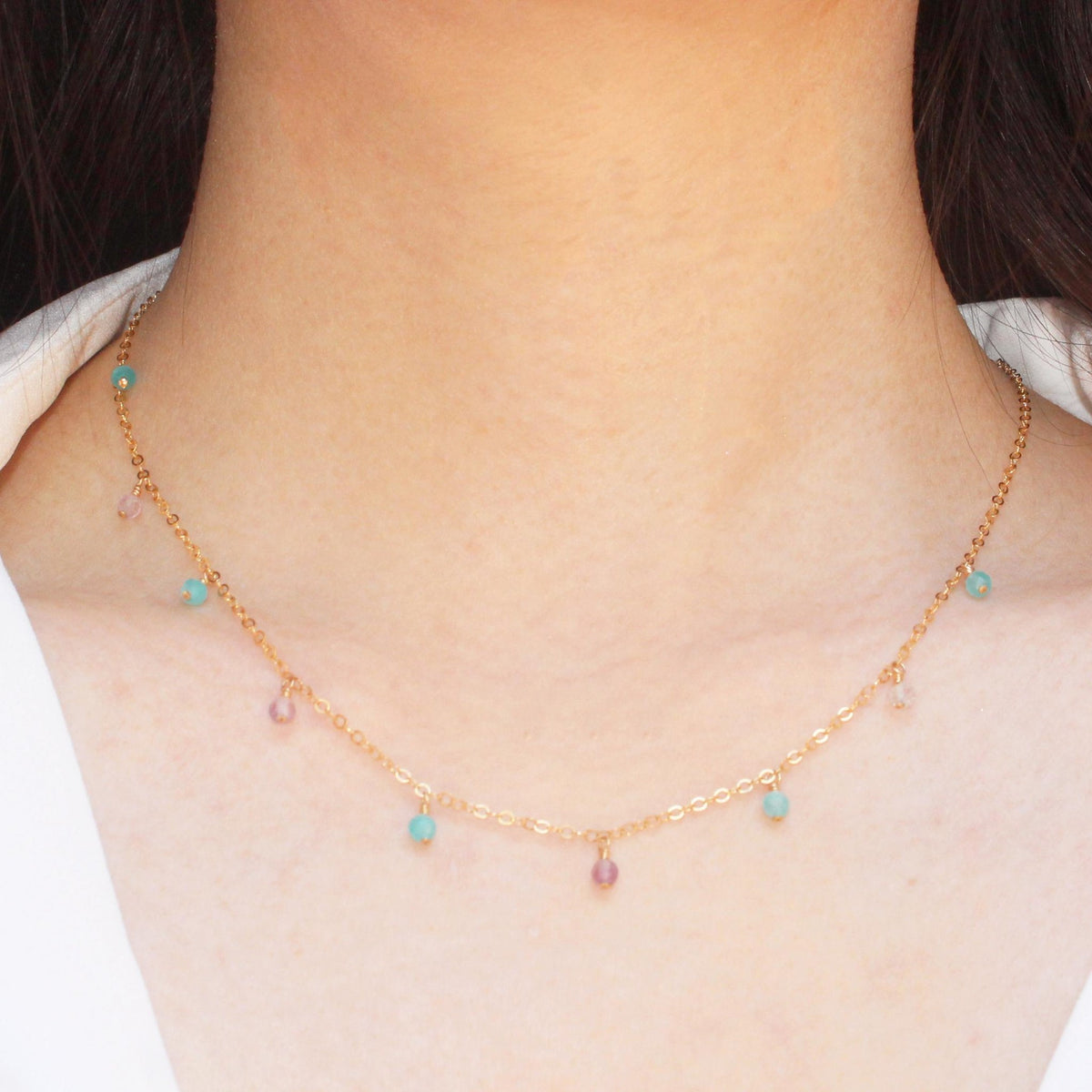 MiniDot Necklace: Mix-Adorn Necklace-La Meno