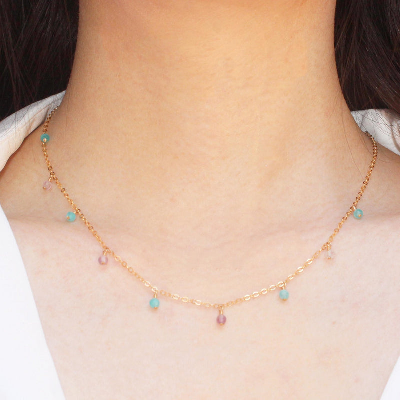 MiniDot Necklace: Mix-Adorn Necklace-La Meno