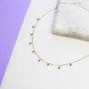 MiniDot Necklace: Tanzanite-Adorn Necklace-La Meno