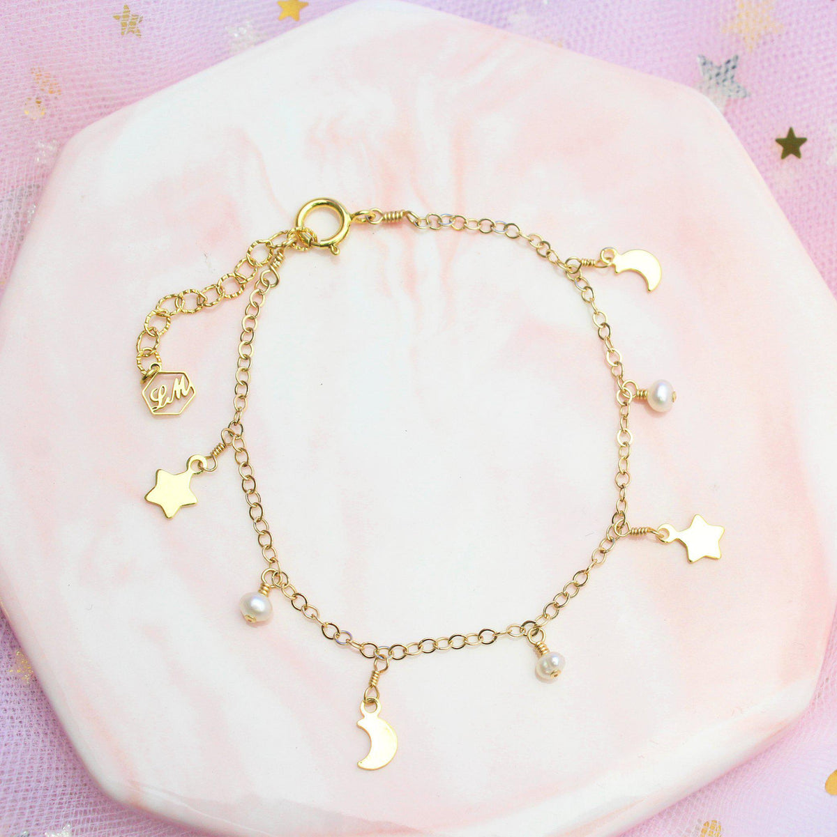 Moon & Star Bracelet-Adorn Bracelet-La Meno