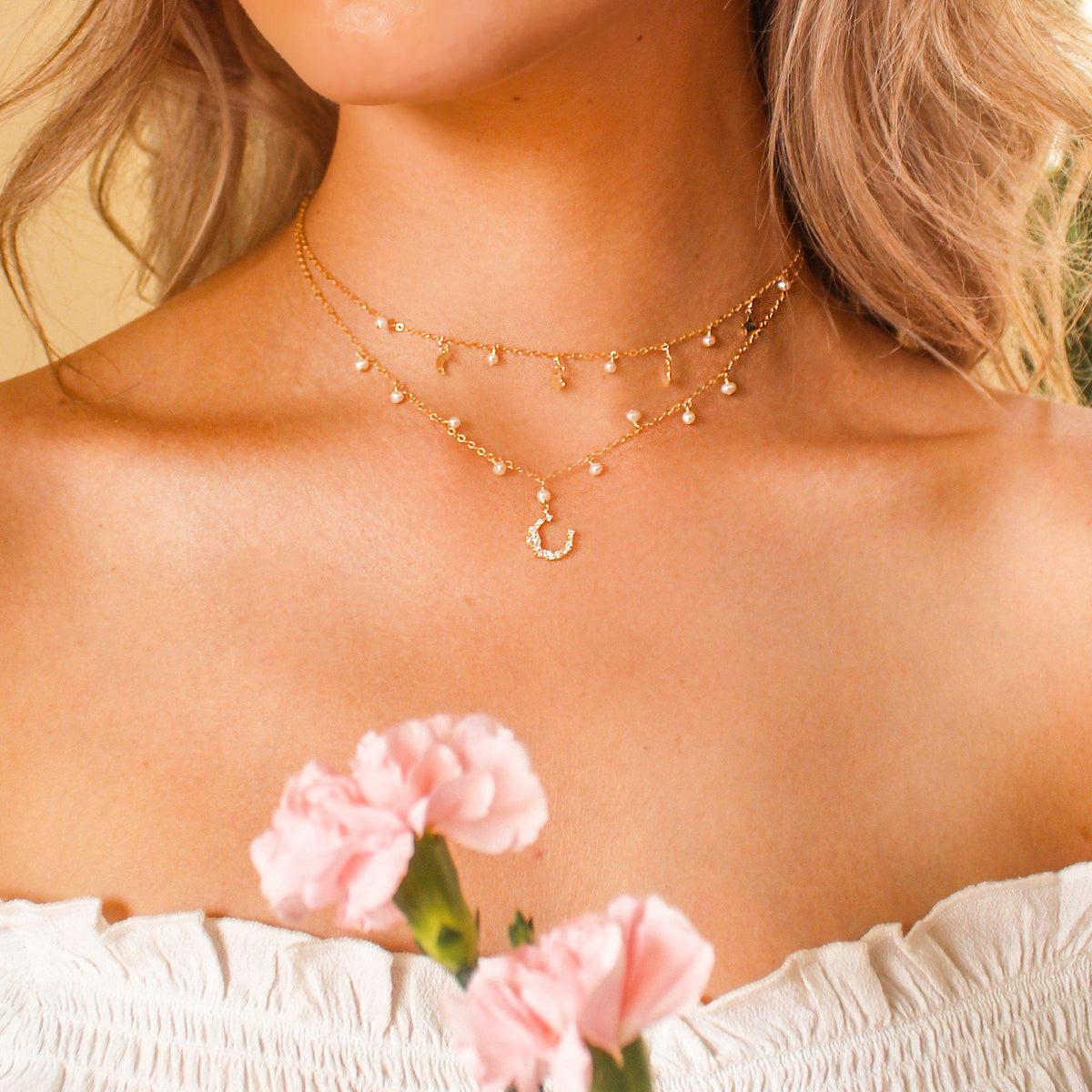 Moon & Star Necklace-Adorn Necklace-La Meno