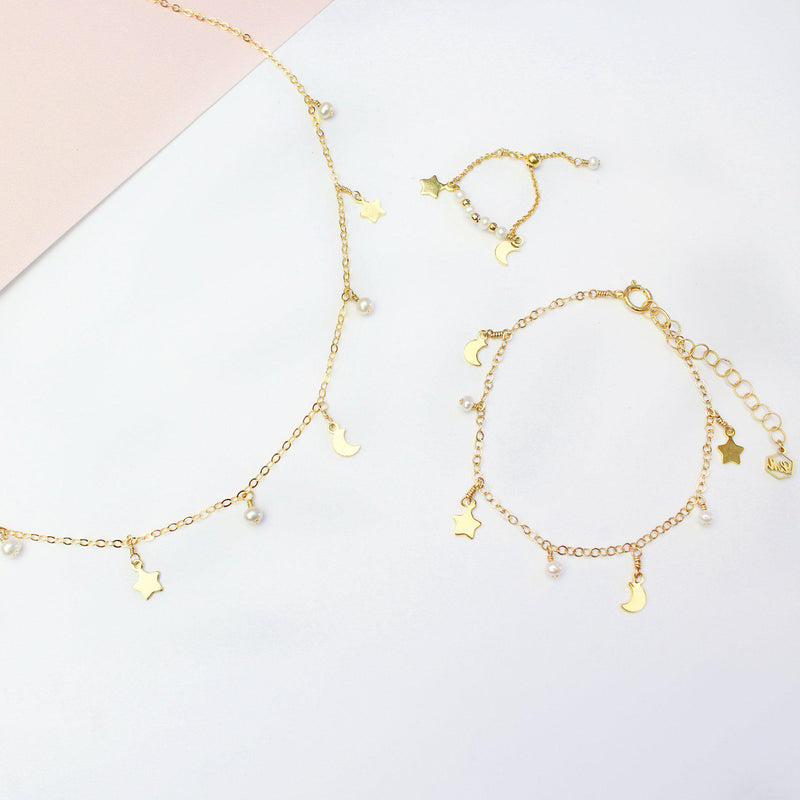Moon & Star Set-Jewelry Set-La Meno