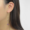 Onyx and Amethyst Earring-Adorn Earring-La Meno