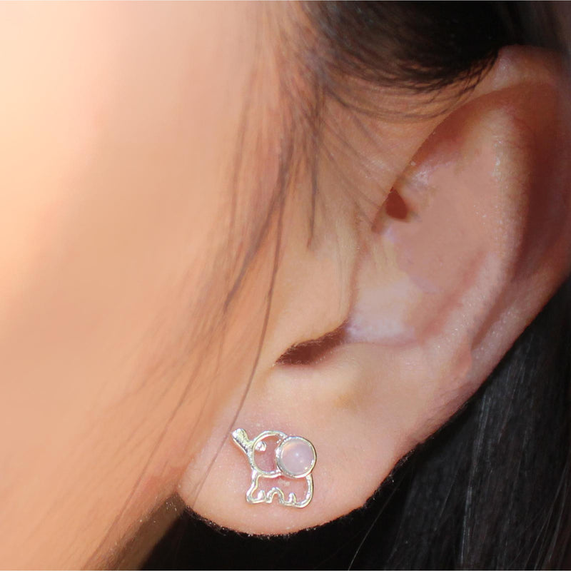 Opal Elephant Earring-Limited Edition-La Meno