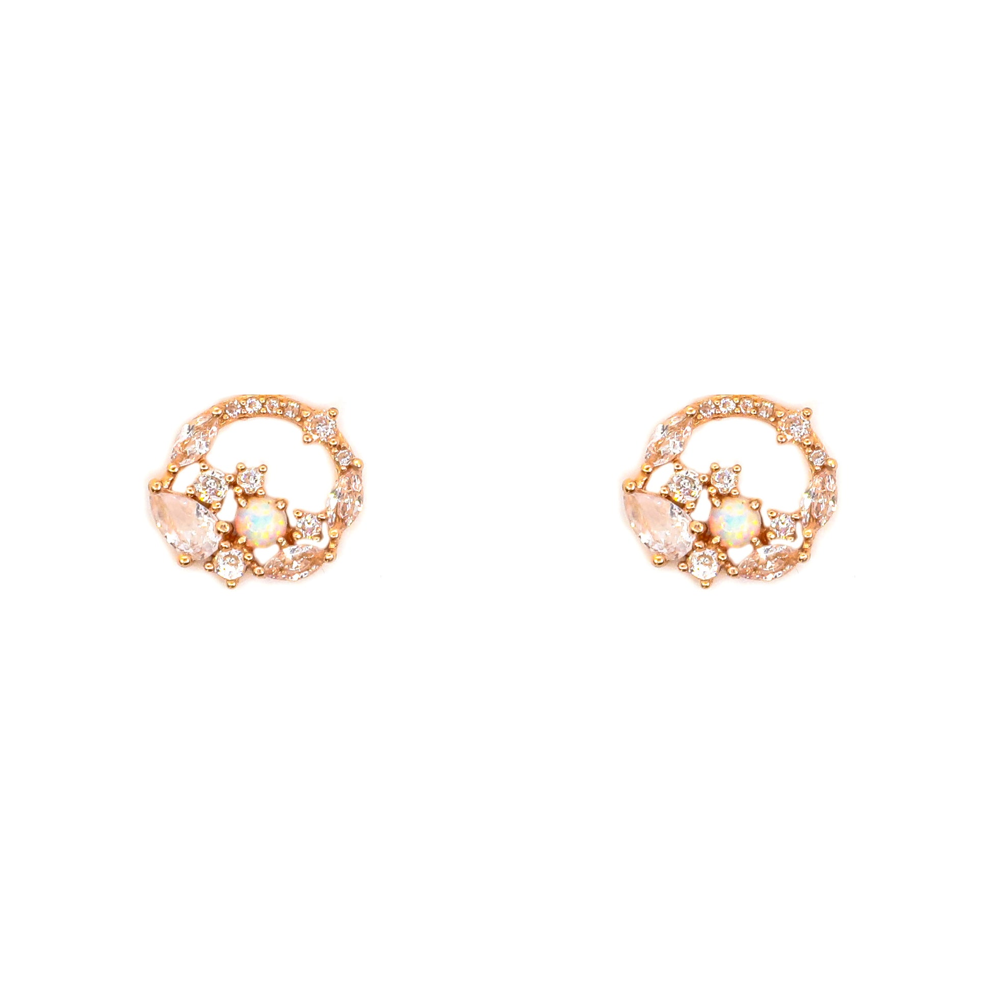 Opal Wreath Earrings
