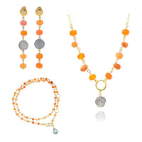 Ethereal Orange Earrings