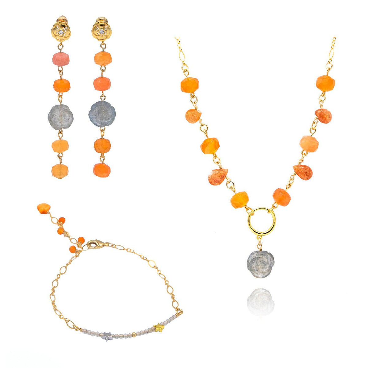 Ethereal Orange Necklace