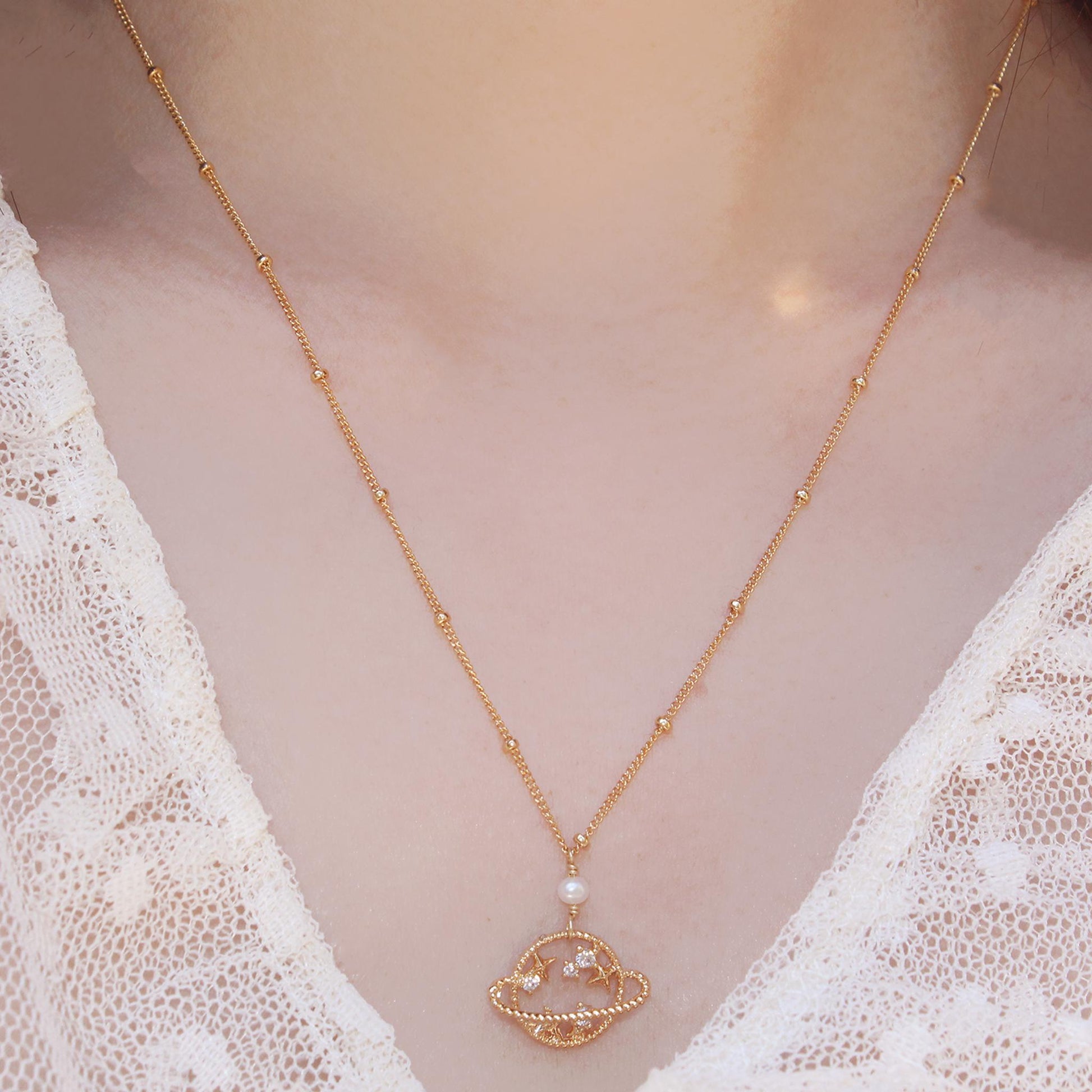 Orbit Necklace-Adorn Necklace-La Meno