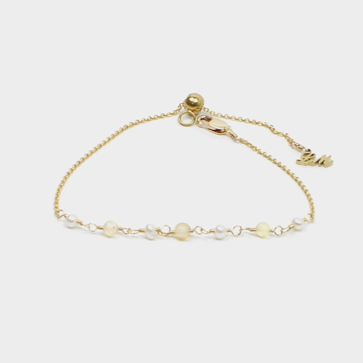 Pearl and Opal Bracelet-Adorn Bracelet-La Meno