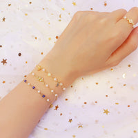 Pearl + Lapis Bracelet-Adorn Bracelet-La Meno