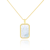 Mother of Pearl Zodiac Double-Sided Necklace