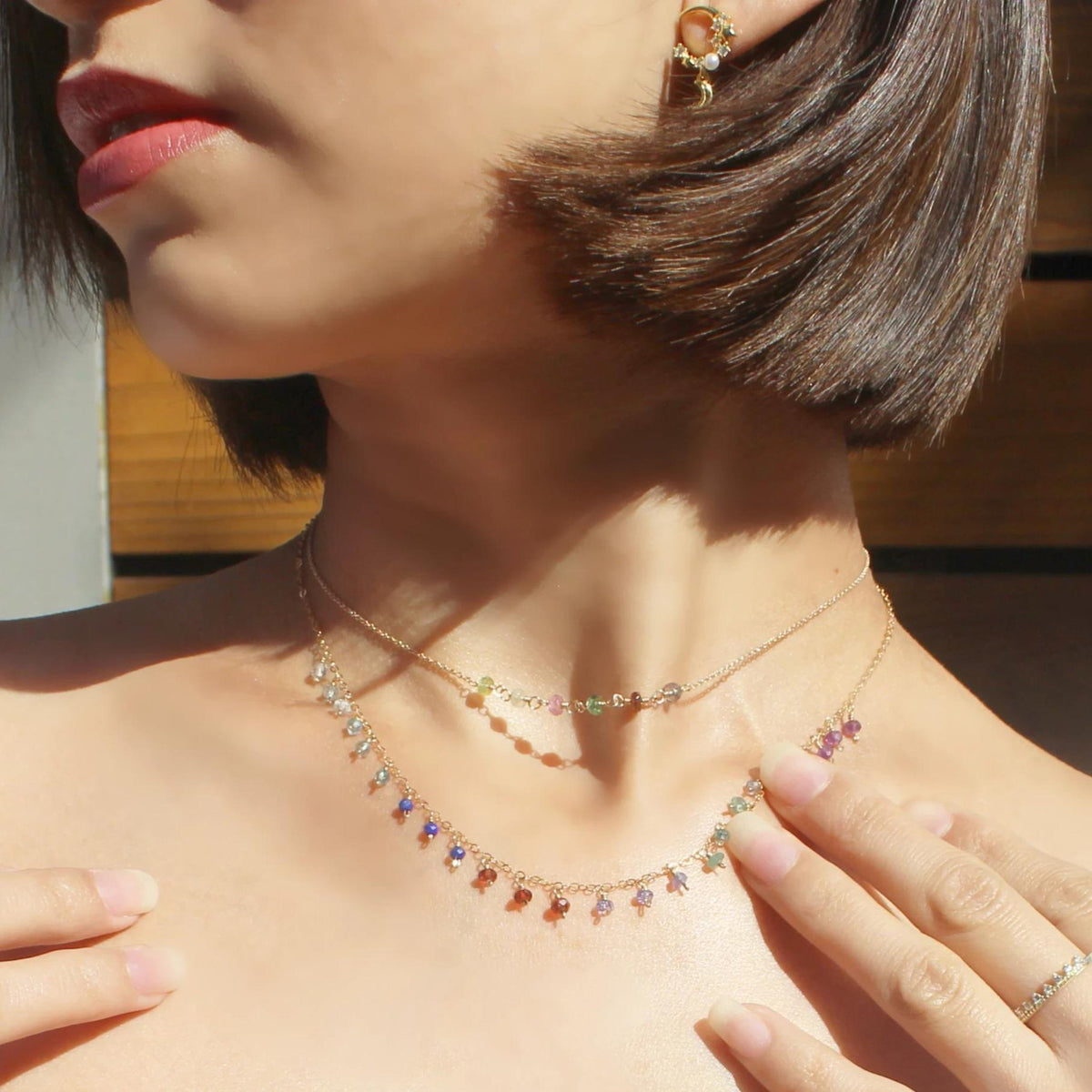 Rainbow All the Way-Adorn Necklace-La Meno