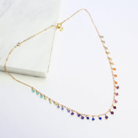 Rainbow All the Way-Adorn Necklace-La Meno