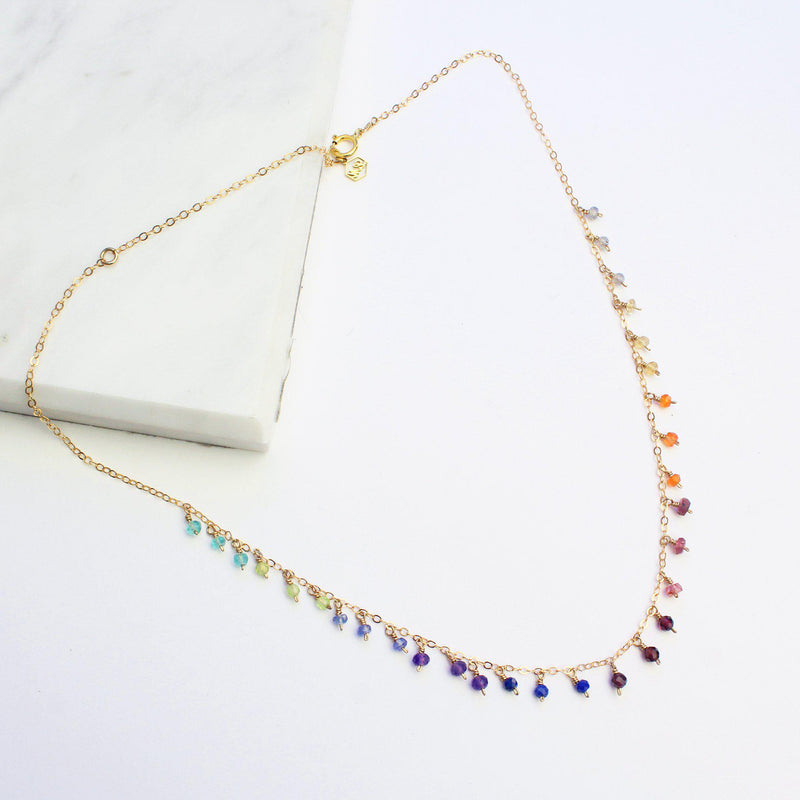 Rainbow All the Way-Adorn Necklace-La Meno