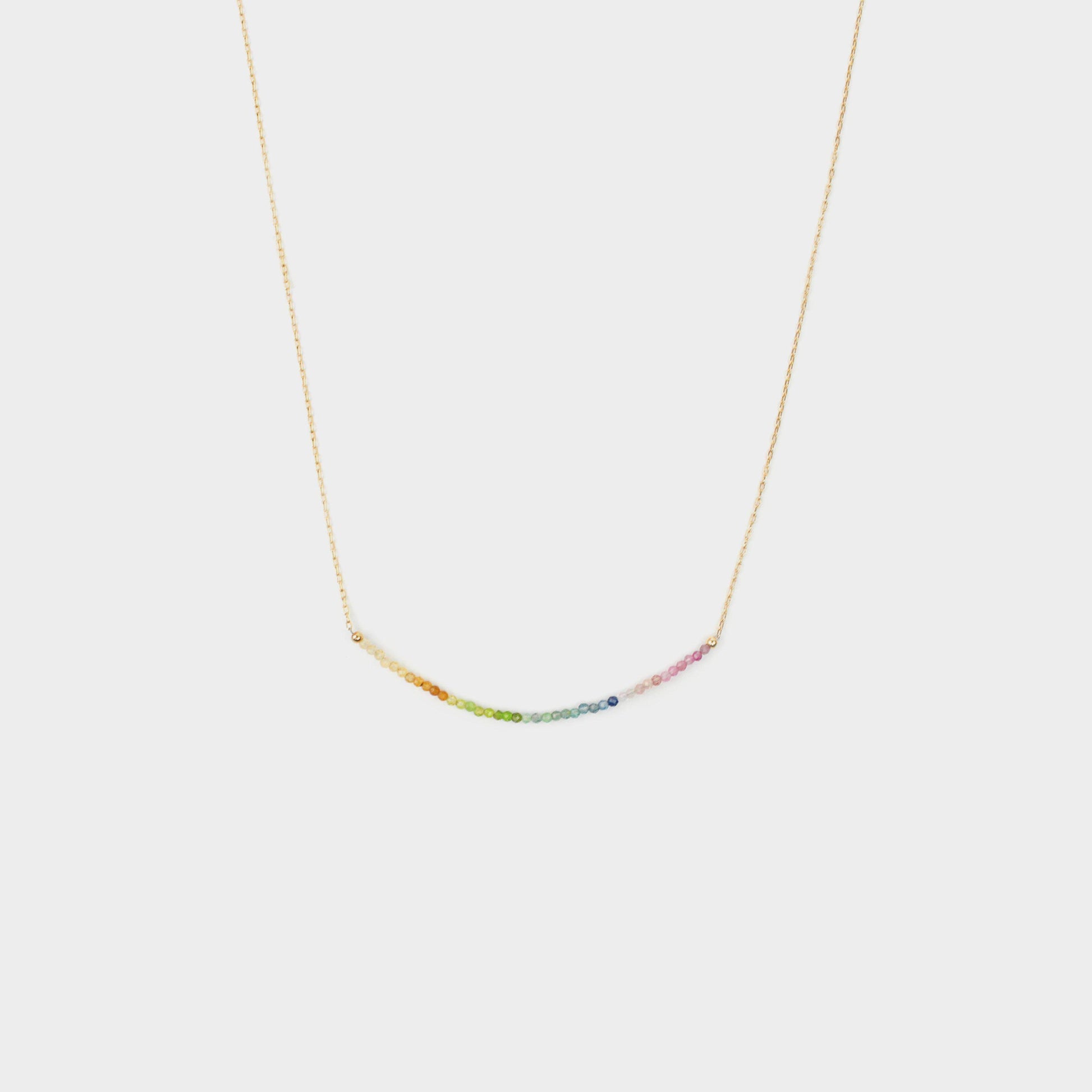 Rainbow Bar Necklace-Adorn Necklace-La Meno