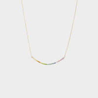 Rainbow Bar Necklace-Adorn Necklace-La Meno