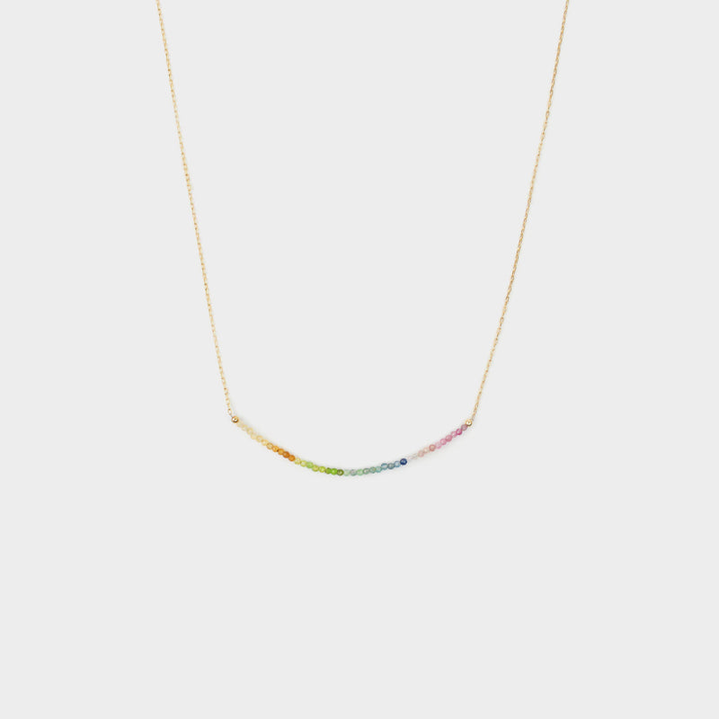 Rainbow Bar Necklace-Adorn Necklace-La Meno