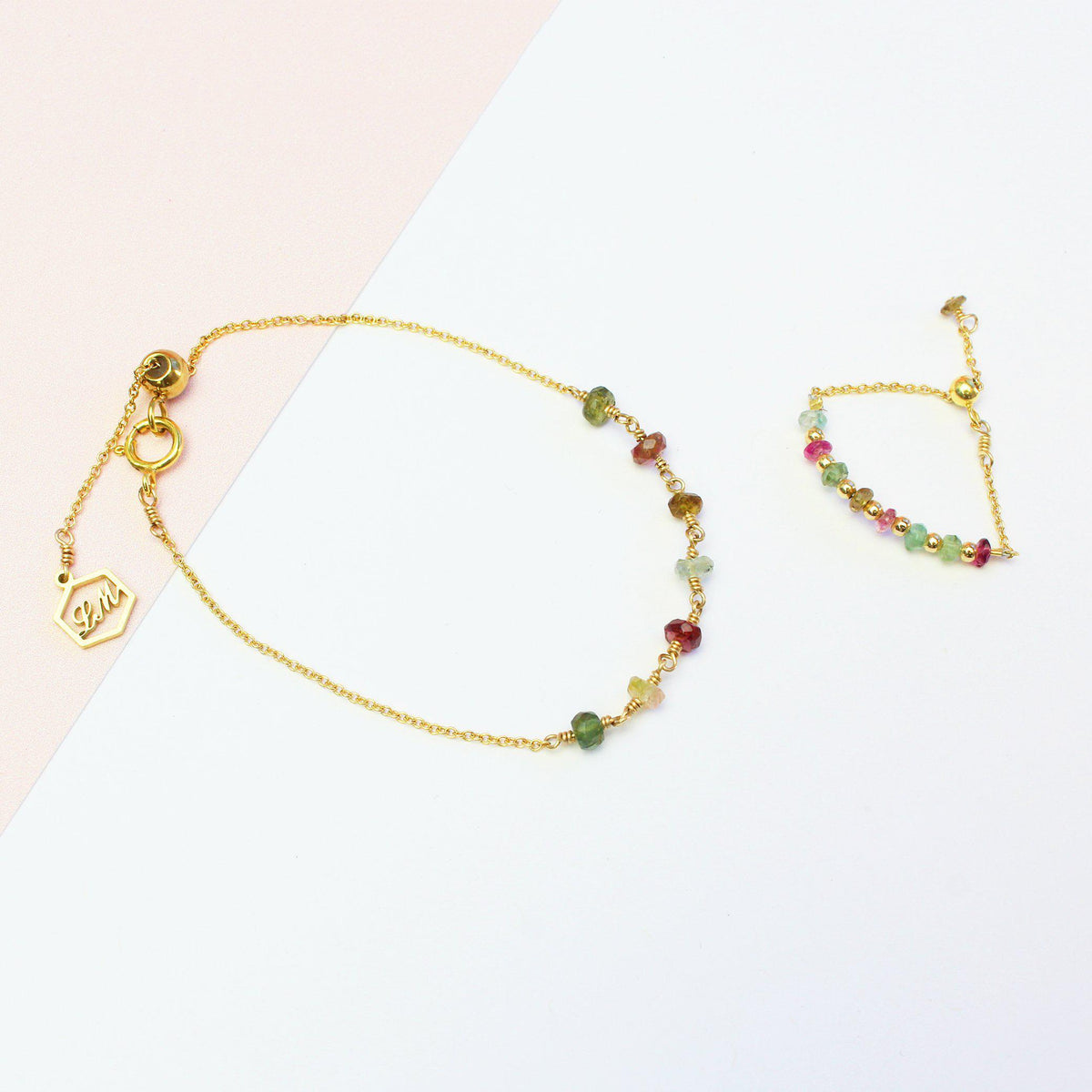 Rainbow Tourmaline Set-Jewelry Set-La Meno