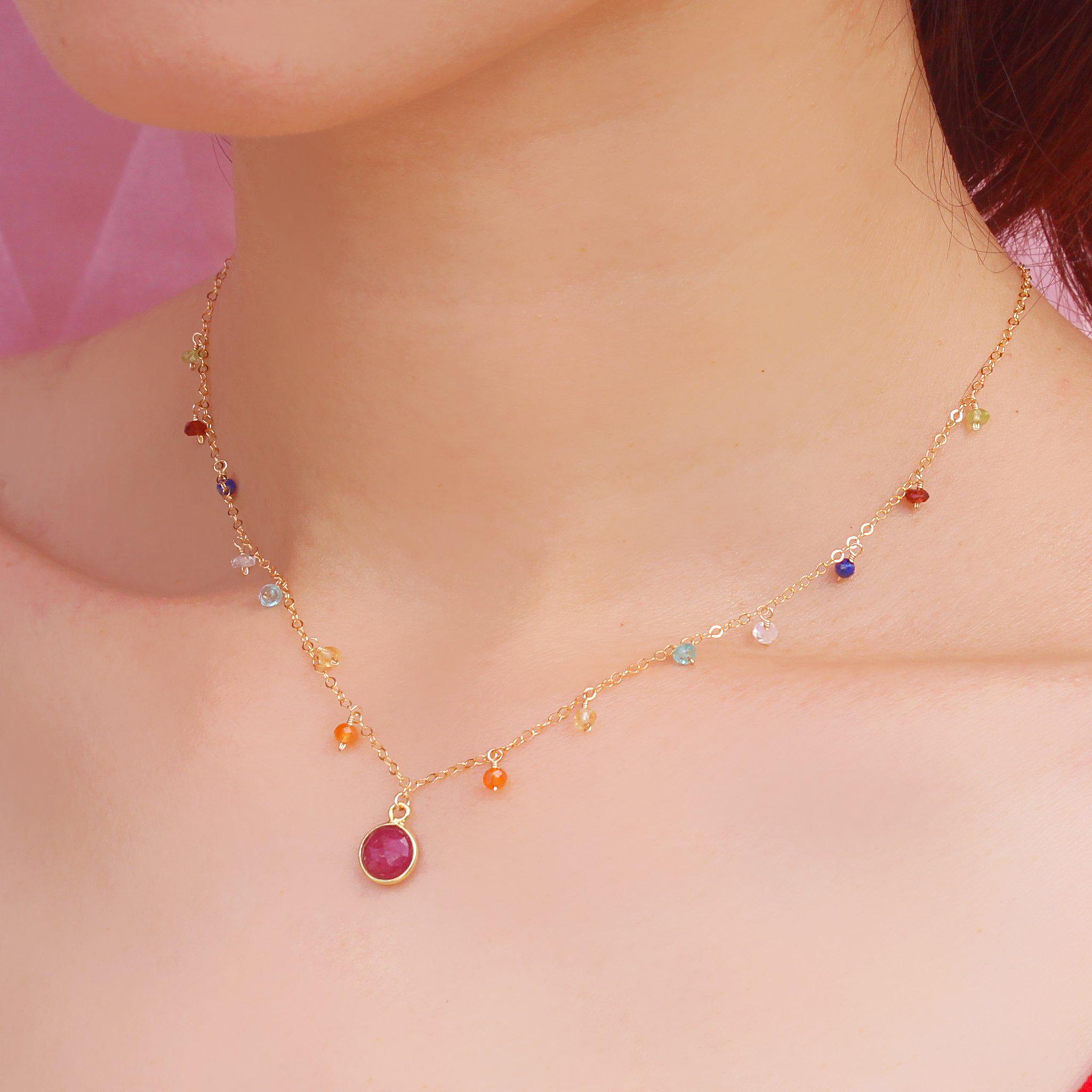 Red Queen Necklace-Adorn Necklace-La Meno