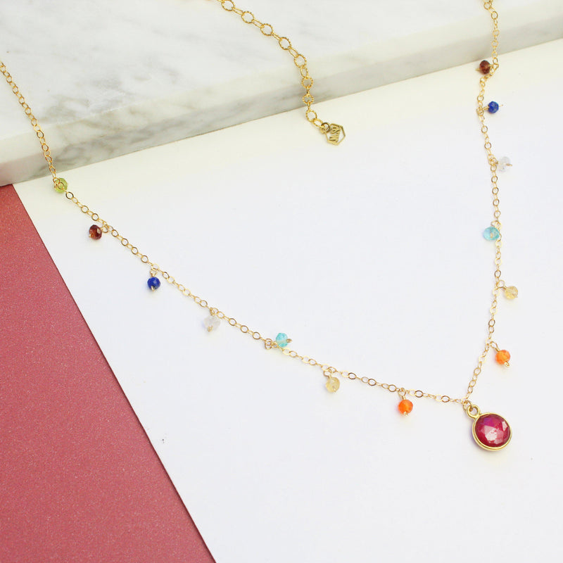 Red Queen Necklace-Adorn Necklace-La Meno