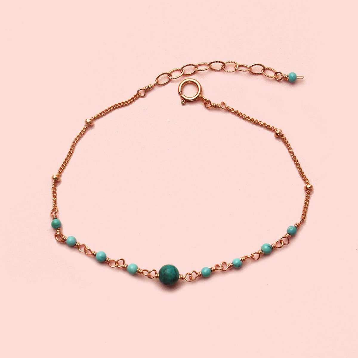 Pink Turquoise Bracelet-Adorn Bracelet-La Meno
