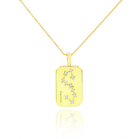 Mother of Pearl Zodiac Double-Sided Necklace