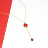 Carnelian Necklace-Dangling Necklace-La Meno