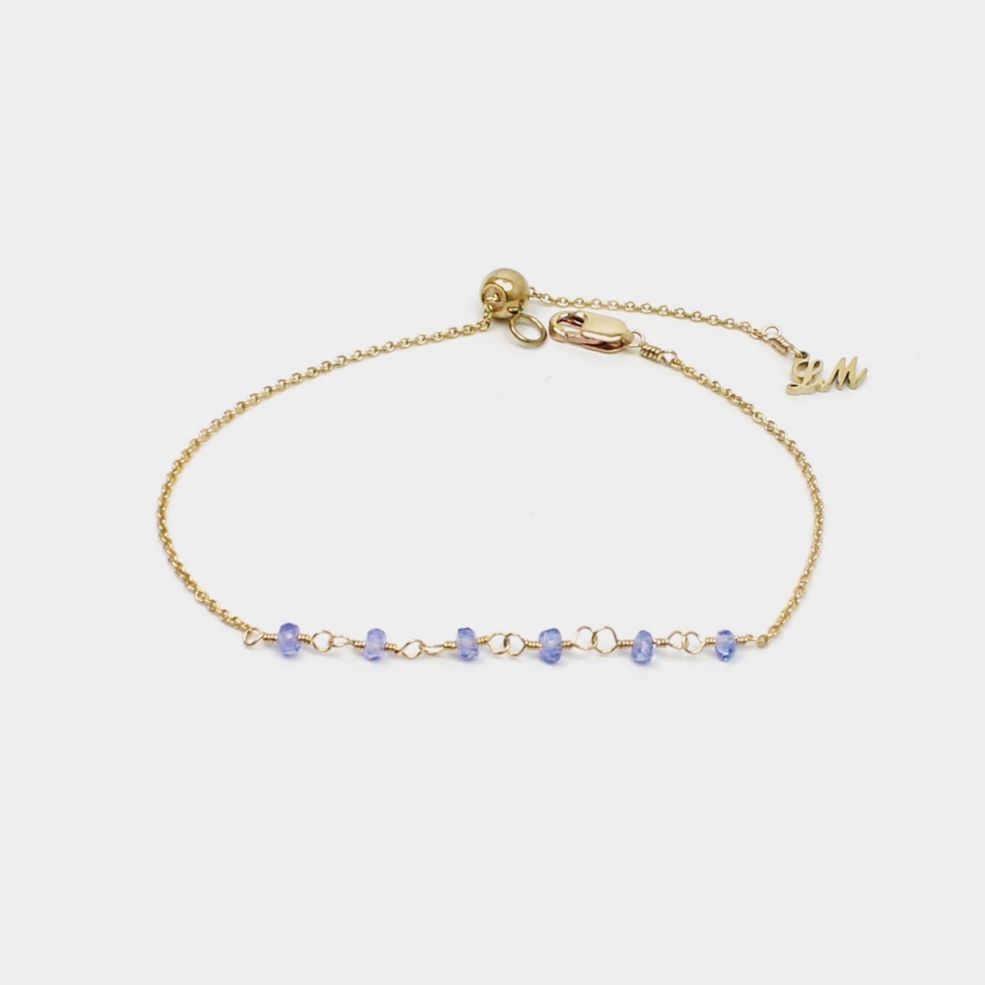 Simple Tanzanite Bracelet-Adorn Bracelet-La Meno