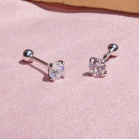 Single Diamond Screw Back Earring-Limited Edition-La Meno