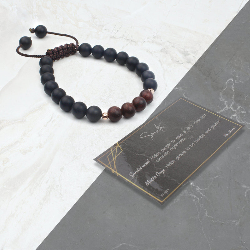 Smooth-Energy Stone Bracelet-La Meno
