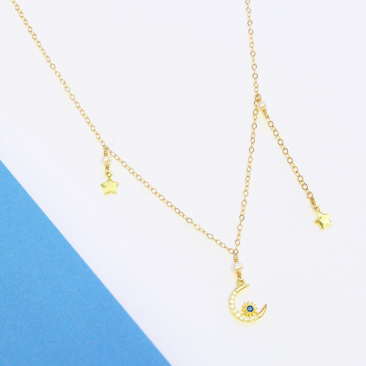 Star Twins Necklace-Adorn Necklace-La Meno