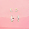 Tiny Moon Earring Set-Jewelry Set-La Meno