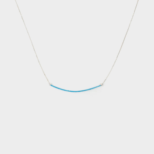 Turquoise Bar Necklace-Adorn Necklace-La Meno