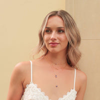 Violet Necklace-Dangling Necklace-La Meno