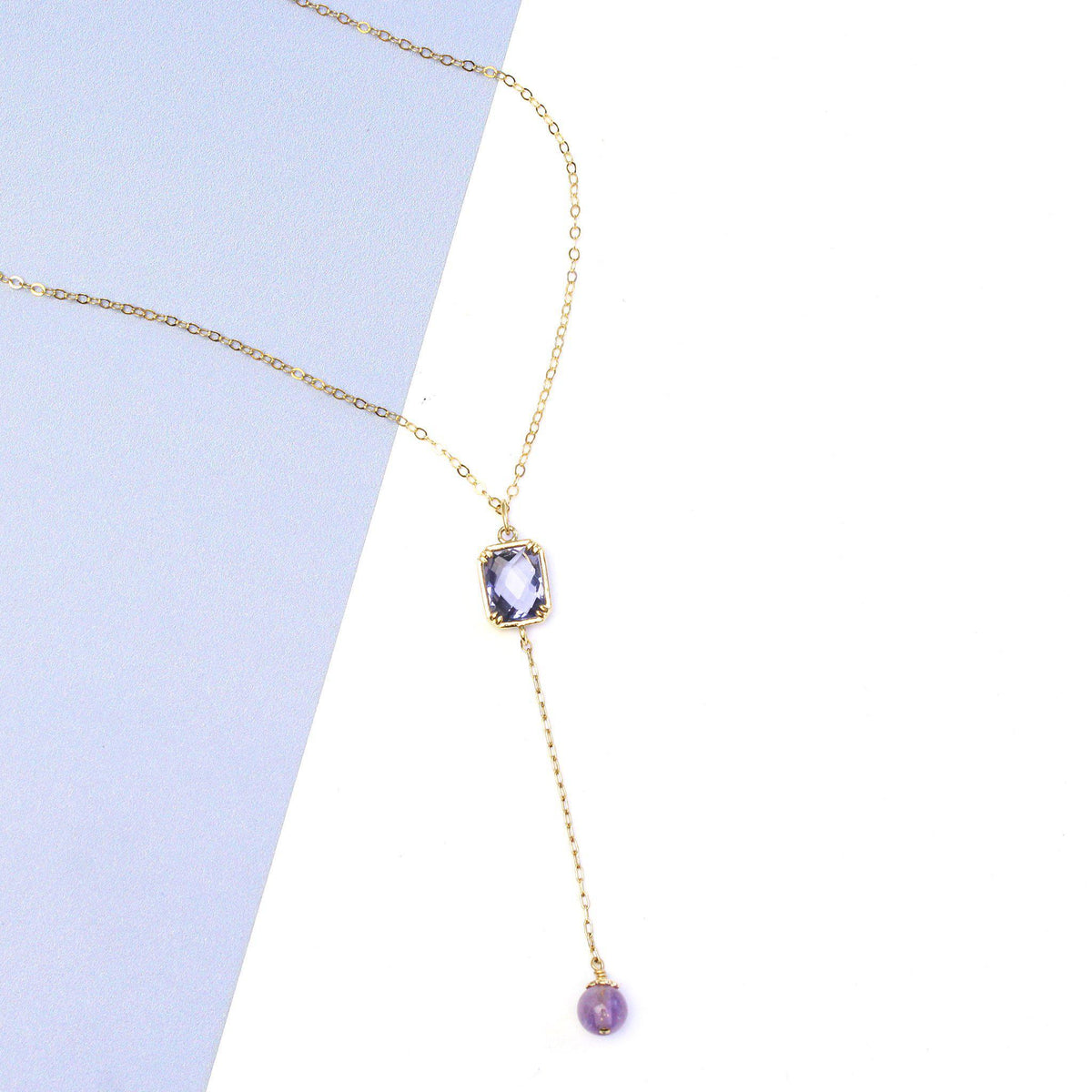 Tanzanite Necklace-Dangling Necklace-La Meno
