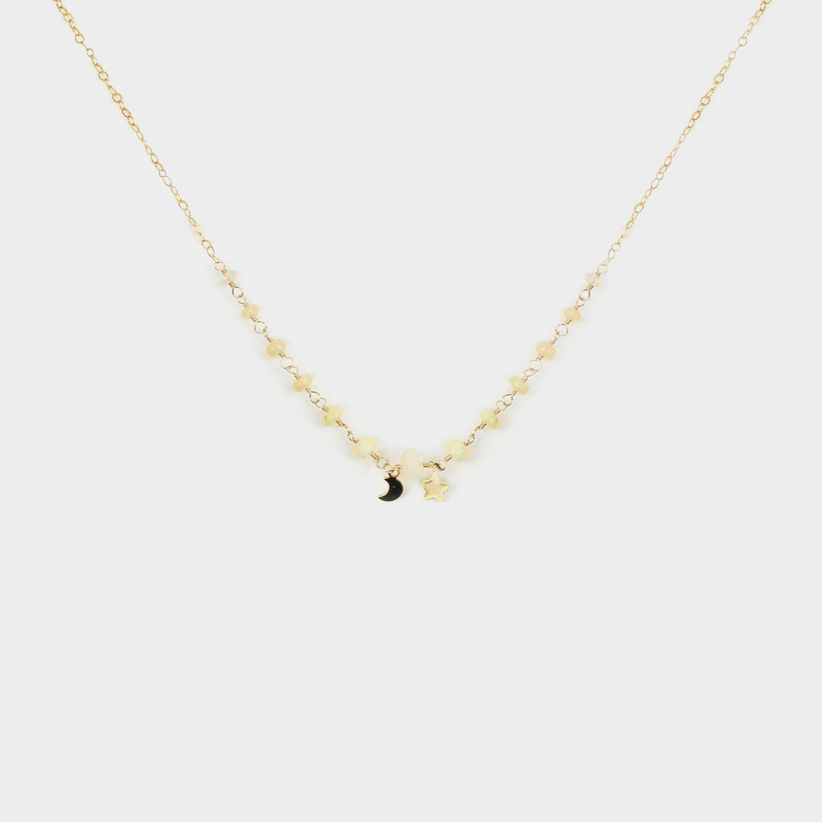 When Opal Lost in the Sky-Adorn Necklace-La Meno