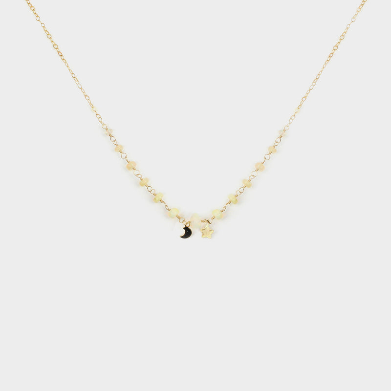 When Opal Lost in the Sky-Adorn Necklace-La Meno