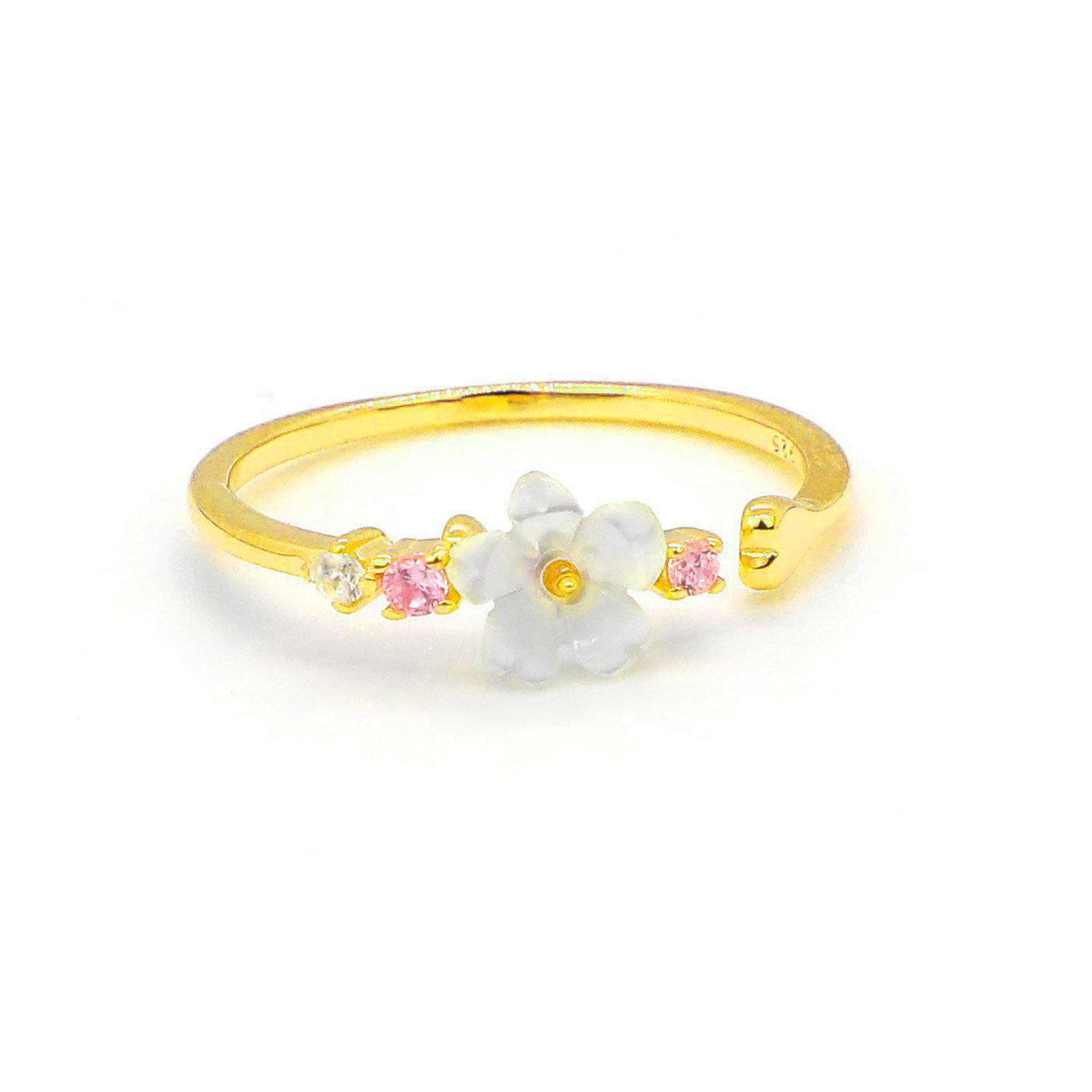 White Flower Ring