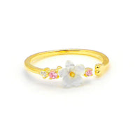 White Flower Ring