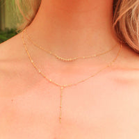 Y Shape Necklace: Asymmetric Fire Opal-Adorn Necklace-La Meno