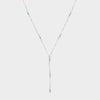 Y Shape Necklace: Turquoise All Around-Adorn Necklace-La Meno