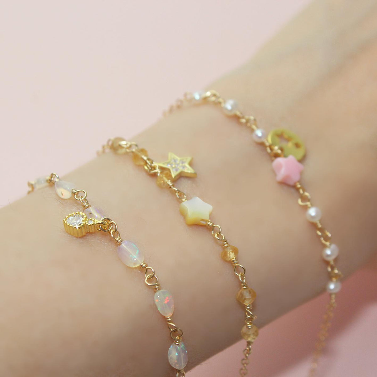 Yellow Star Bracelet-Adorn Bracelet-La Meno