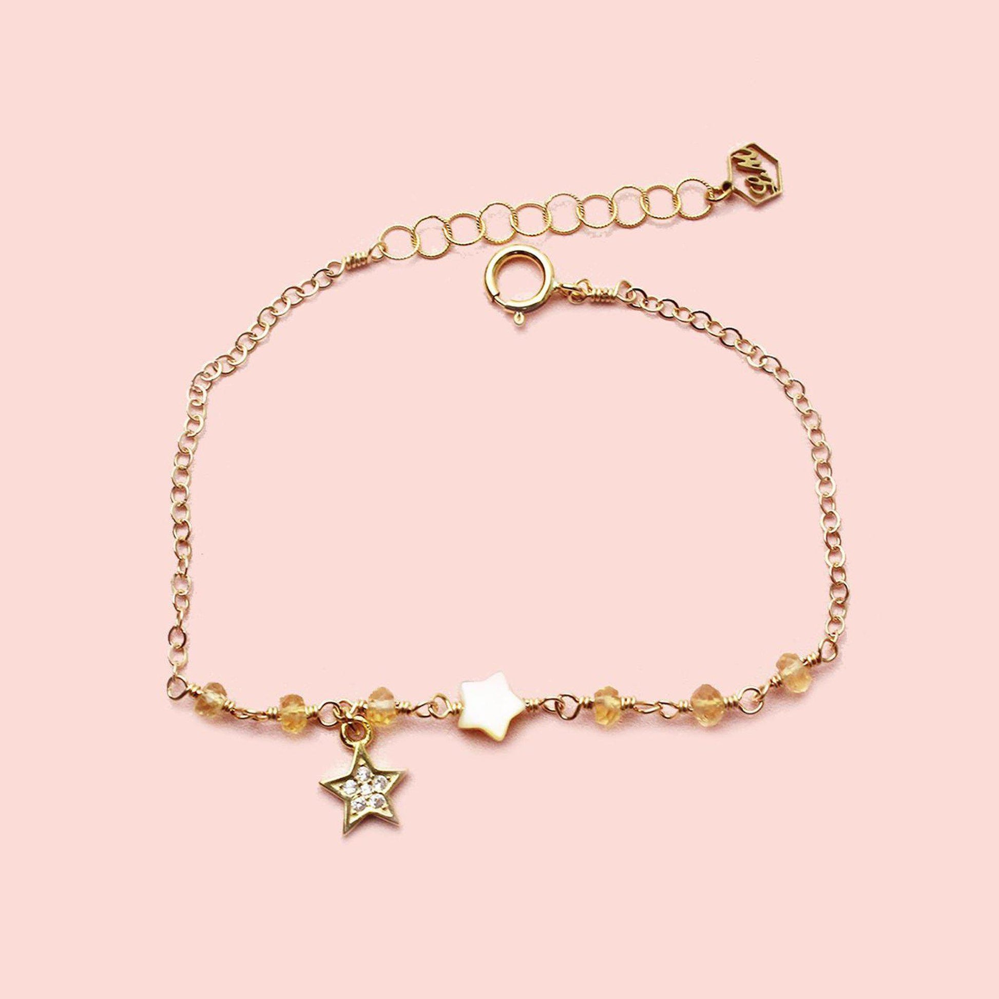 Yellow Star Bracelet-Adorn Bracelet-La Meno