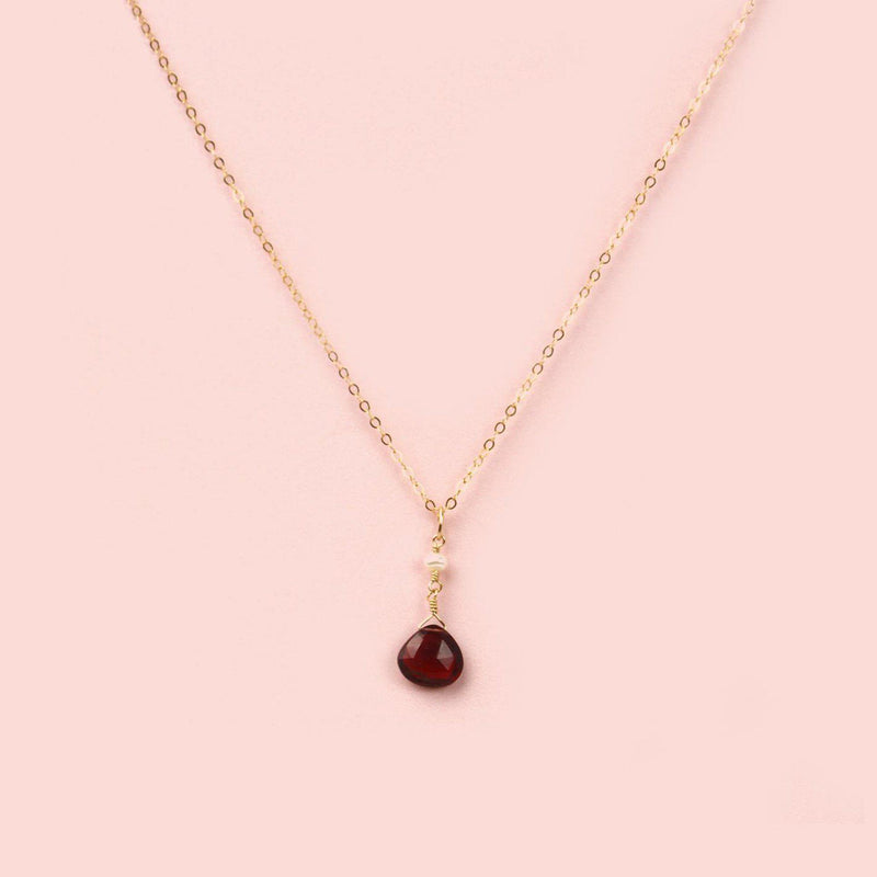 You are my Garnet-Adorn Necklace-La Meno